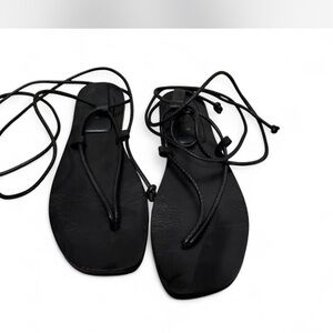 Zara black strappy sandals,